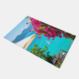 "Willkommen im Stil - Café Romance an Ihrer Haustü Fußmatte