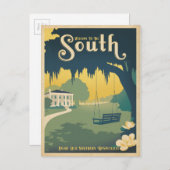 Willkommen im Süden Postkarte (Vorne/Hinten)