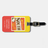 Willkommen im Süden von allen Gepäckanhänger (Vorderseite horizontal)