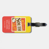 Willkommen im Süden von allen Gepäckanhänger (Rückseite horizontal)