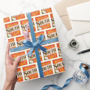 Willkommen im Süden von allen Geschenkpapier