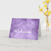 Willkommen im Team Blue Background Karte (Gelbe Blume)