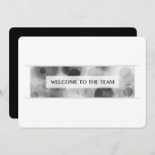 Willkommen im Team (Bokeh) Einladung (Vorne/Hinten)