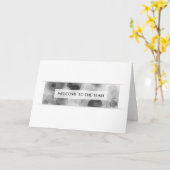 Willkommen im Team (Bokeh) Karte (Gelbe Blume)