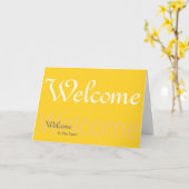 Willkommen im Team Gelb Karte (Gelbe Blume)