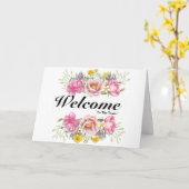 Willkommen im Team Karte (Gelbe Blume)