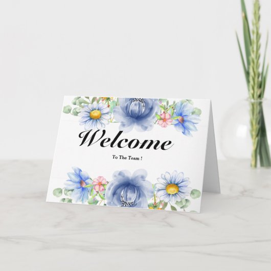 Willkommen im Team Karte (Vorderseite)