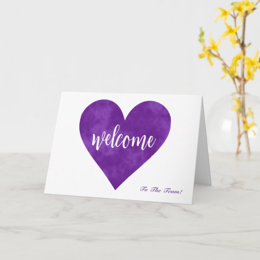 Willkommen im Team Karte (Gelbe Blume)