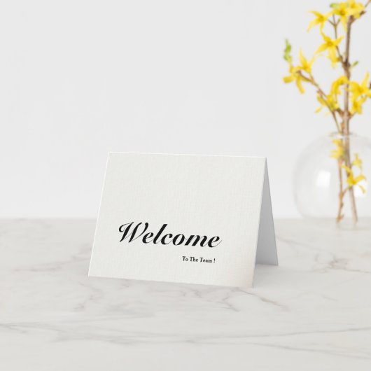 Willkommen im Team Karte (Gelbe Blume)