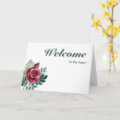 Willkommen im Team Karte (Gelbe Blume)