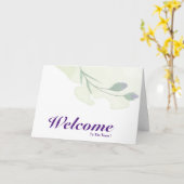 Willkommen im Team Karte (Gelbe Blume)