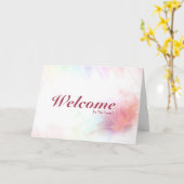 Willkommen im Team Karte (Gelbe Blume)