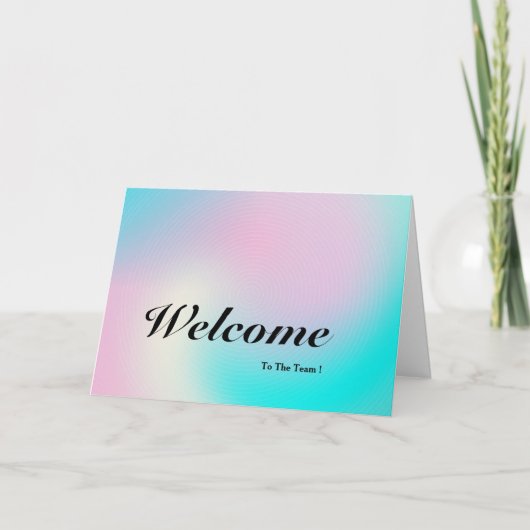 Willkommen im Team Karte (Vorderseite)