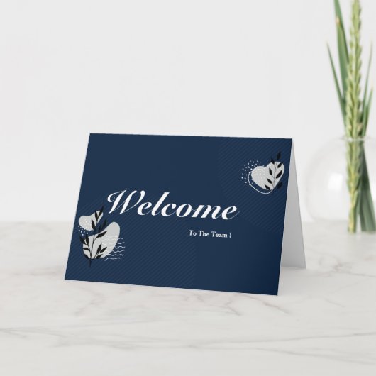 Willkommen im Team Karte (Vorderseite)