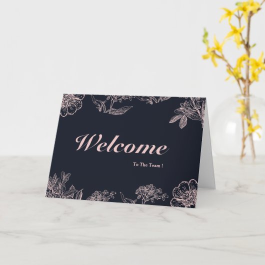 Willkommen im Team Karte (Gelbe Blume)