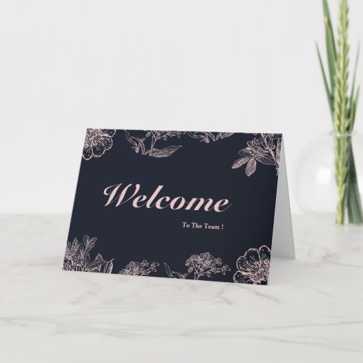 Willkommen im Team Karte (Vorderseite)