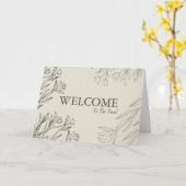 Willkommen im Team Karte (Gelbe Blume)