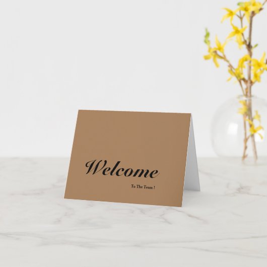 Willkommen im Team Karte (Gelbe Blume)