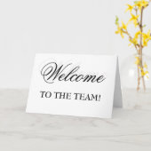 Willkommen im Team! Karte (Gelbe Blume)