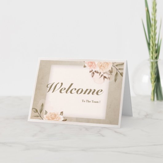 Willkommen im Team Karte (Vorderseite)