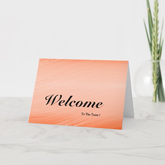 Willkommen im Team Karte (Vorderseite)