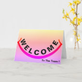 Willkommen im Team mit Big Smile Card Karte (Gelbe Blume)