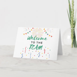 Willkommen im Team Neue Mitarbeiter Job Willkommen Karte