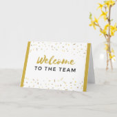Willkommen im Team Neue Mitarbeiter Job Willkommen Karte (Gelbe Blume)