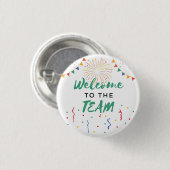 Willkommen im Team New Employee Job Willkommen Cho Button (Vorne & Hinten)