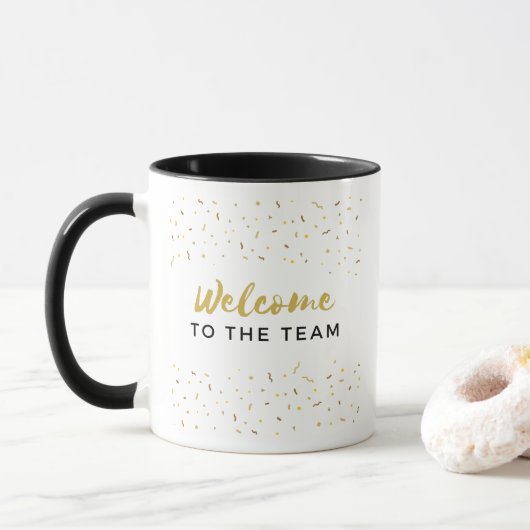 Willkommen im Team New Employee Job Willkommen Cof Tasse (Mit Donut)