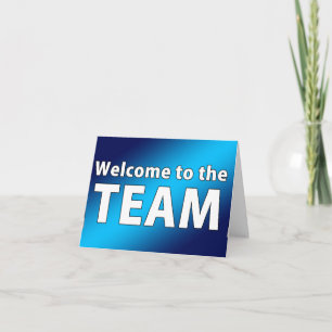 Willkommen im Team Postkarte