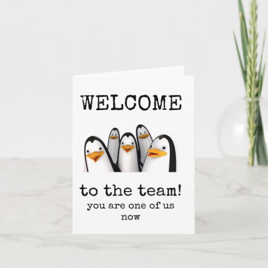 Willkommen im Team, Sie sind jetzt einer von uns, Karte (Vorderseite)