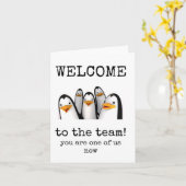 Willkommen im Team, Sie sind jetzt einer von uns, Karte (Gelbe Blume)