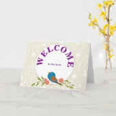 Willkommen im Team Spring Floral Karte (Gelbe Blume)