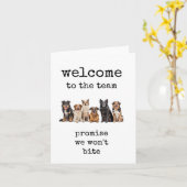 Willkommen im Team, versprechen wir keine Karte be (Gelbe Blume)