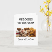 Willkommen im Team, von uns allen Karte (Gelbe Blume)