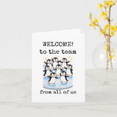 Willkommen im Team, von uns allen, Niedliche Karte (Gelbe Blume)