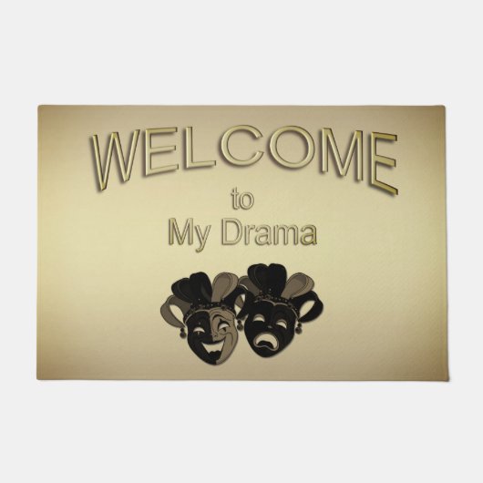 Willkommen im Theater meines Dramas Fußmatte (Vorderseite)