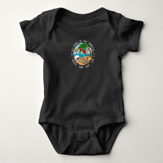 Willkommen im Tropical Baby Strampler (Vorderseite)