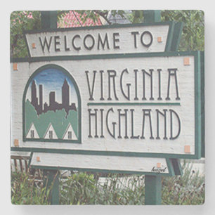 Willkommen im Virginia Highland Marble Stone Unter Steinuntersetzer