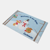 Willkommen im Wald Fußmatte (Schrägansicht)