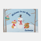 Willkommen im Wald Fußmatte (Vorderseite)