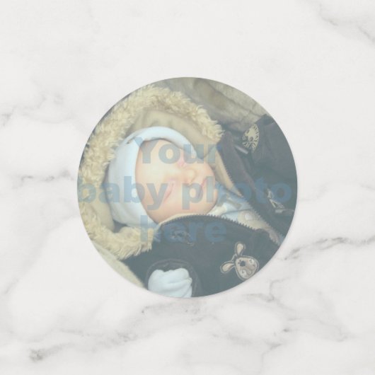 Willkommen im Welt Foto Party Konfetti (Klein Vorderseite)