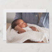 Willkommen im Welt Little One Peony Floral Foto Ankündigung (Rückseite)