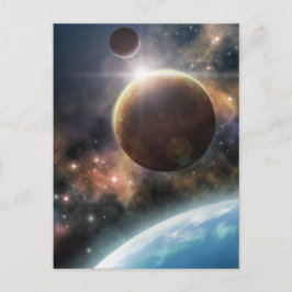 Willkommen im Weltraum Postkarte