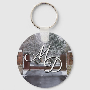 Willkommen im Winter Schlüsselanhänger