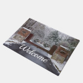 Willkommen im Winter Willkommensheim Fußmatte (Schrägansicht)