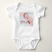 Willkommen im World Baby - Custom Baby Strampler (Vorderseite)