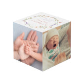 Willkommen im World Baby Foto Cube Würfel (Rückseite Schrägansicht)