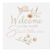 Willkommen im World Baby Foto Cube Würfel (Vorderseite)